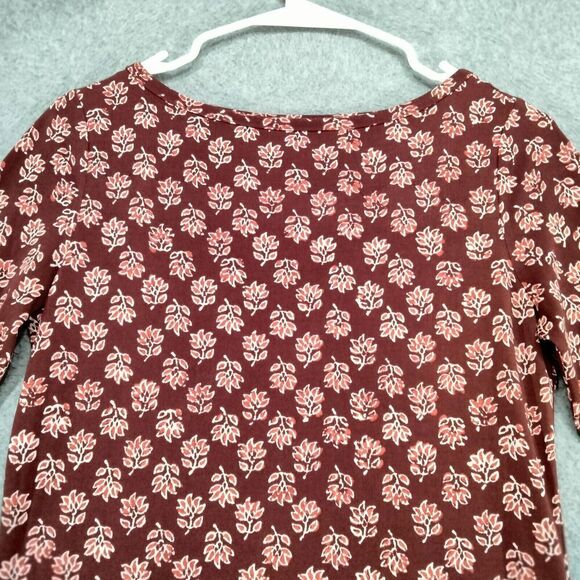 Michael Kors Sheath Dress Womens Size XS Burgundy Floral Stretch Long Sleeve - Picture 2 of 12